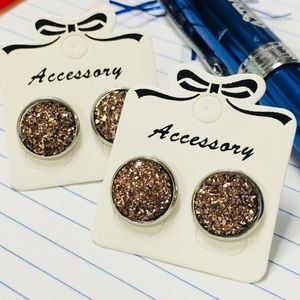 🌻3 for $20🌻 Champagne Dream Druzy Studs